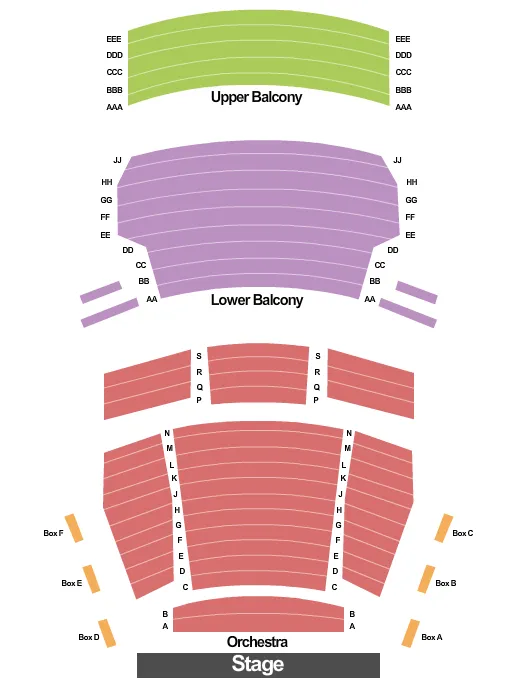 seating chart for Historic Academy of Music Theatre - The Mavericks - eventticketscenter.com