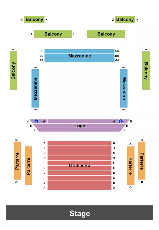 seating chart for Historic Asolo Theater at The Ringling - Endstage - eventticketscenter.com
