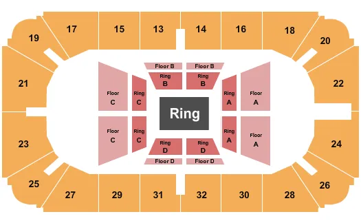 seating chart for Hobart Arena - All Elite Wrestling - eventticketscenter.com