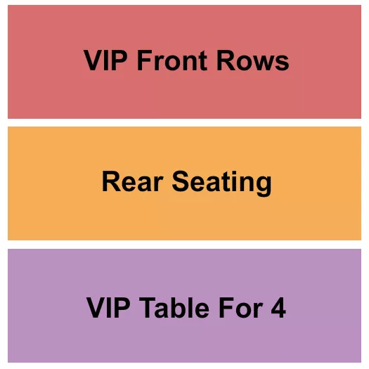 seating chart for Hobart Art Theater - VIP/Rear/Table - eventticketscenter.com