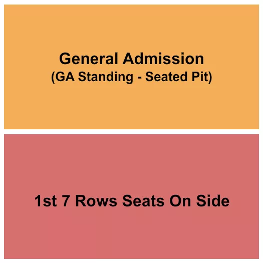 seating chart for Hobart Art Theater - GA/Row - eventticketscenter.com