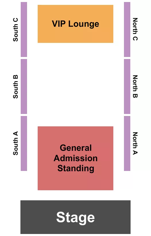 seating chart for Hochatown Saloon - Endstage GA/North&South - eventticketscenter.com