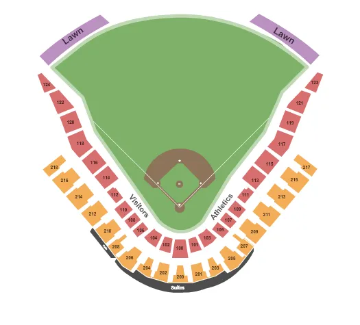 seating chart for Hohokam Park - Baseball - eventticketscenter.com