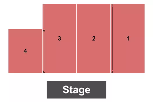 seating chart for Holiday Inn Spearfish Convention Center - Endstage - eventticketscenter.com