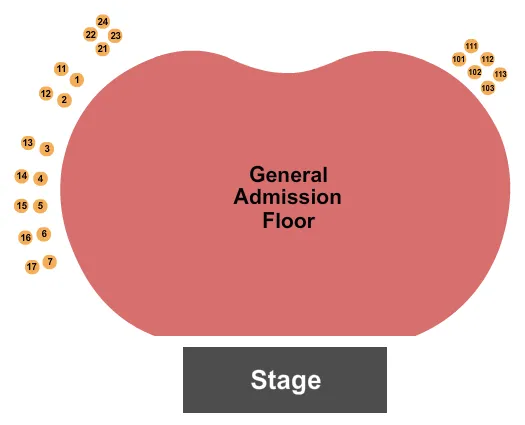 seating chart for Hollywood Palladium - General Admission - eventticketscenter.com