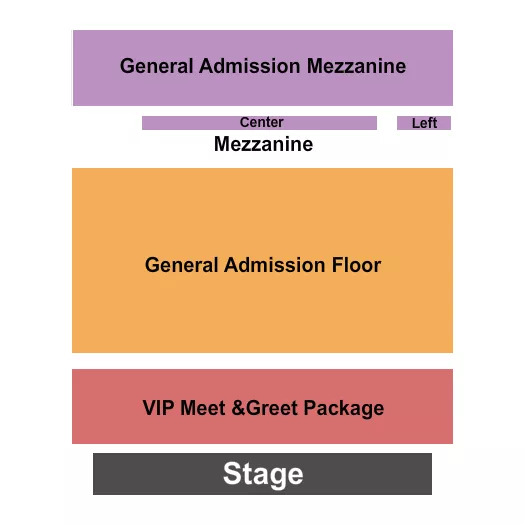 seating chart for Hollywood Theatre - Vancouver - VIP/GAFlr/GAMezz - eventticketscenter.com