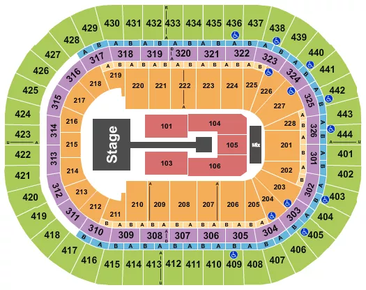 seating chart for Honda Center - Anuel AA - eventticketscenter.com