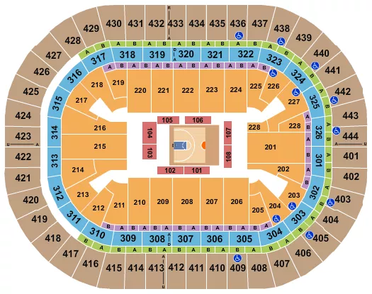seating chart for Honda Center - Basketball - Big3 - eventticketscenter.com