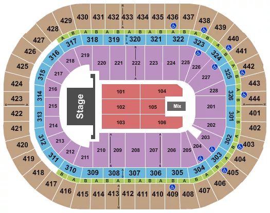 seating chart for Honda Center - Chayanne - eventticketscenter.com