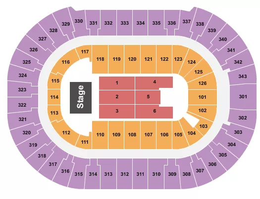 seating chart for Honda Center - Endstage 1-6 - eventticketscenter.com