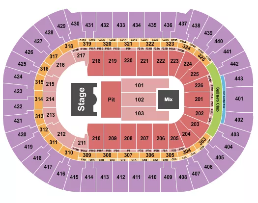 seating chart for Honda Center - Endstage GA Pit 2 - eventticketscenter.com