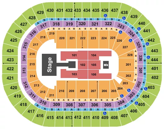 seating chart for Honda Center - Junior H - eventticketscenter.com