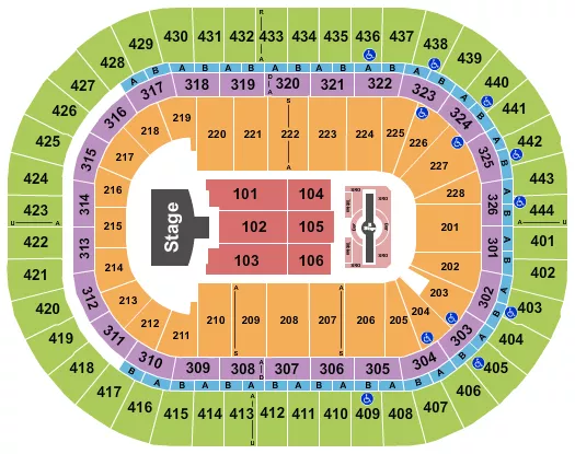 seating chart for Honda Center - Justin Timberlake - eventticketscenter.com