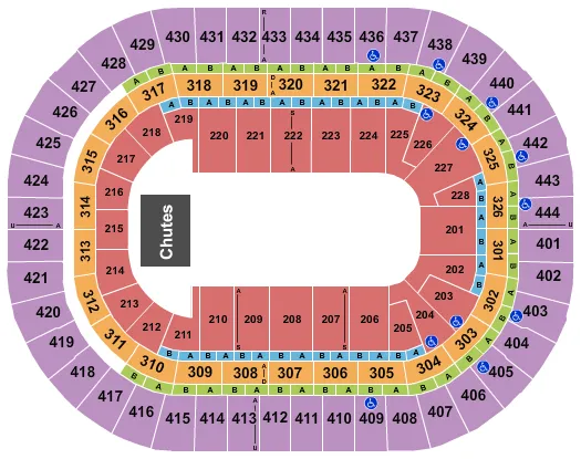 seating chart for Honda Center - PBR - eventticketscenter.com