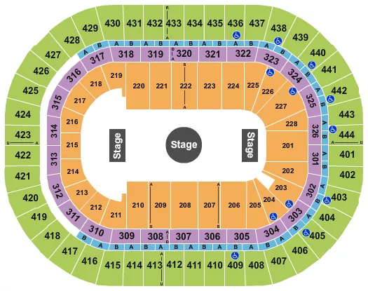 seating chart for Honda Center - Ringling Bros Circus - eventticketscenter.com