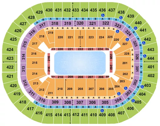 seating chart for Honda Center - Stars On Ice - eventticketscenter.com