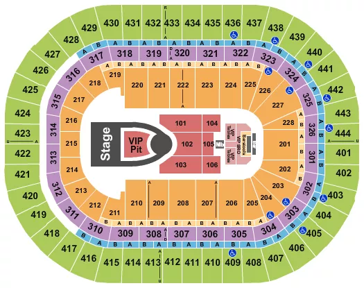 seating chart for Honda Center - Usher - eventticketscenter.com