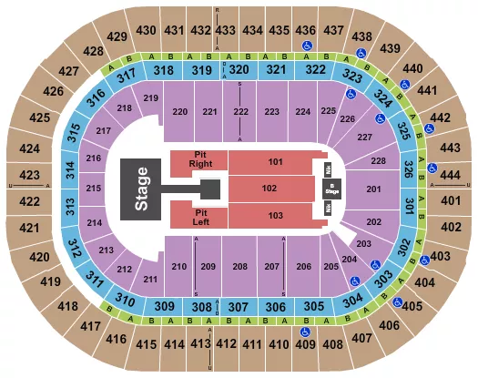 seating chart for Honda Center - sombr - eventticketscenter.com