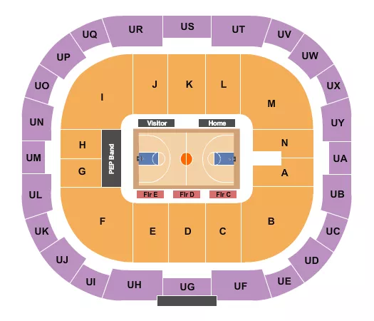 Basketball Seating Map