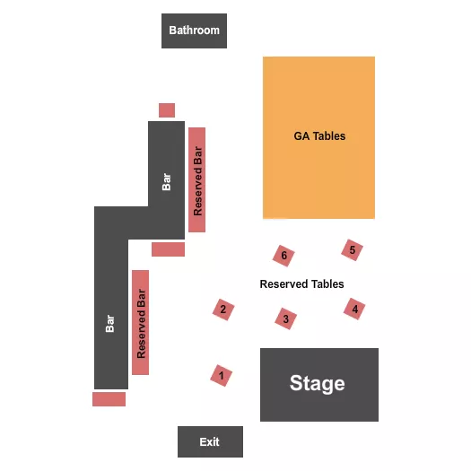 seating chart for Hop Scholar Ale House - GA Tables - eventticketscenter.com