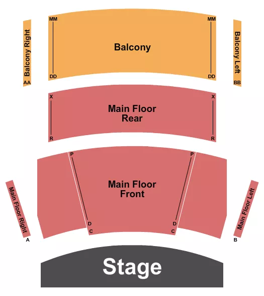 seating chart for Hopkins High School Auditorium - Endstage - eventticketscenter.com