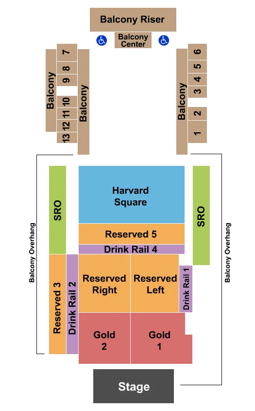 seating chart for House Of Blues - Anaheim - Endstage RSV & Gold 2 - eventticketscenter.com