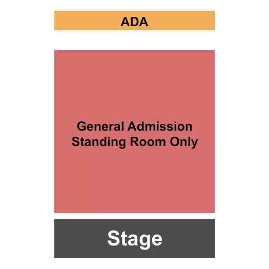 seating chart for House Of Blues - Anaheim - SRO - eventticketscenter.com