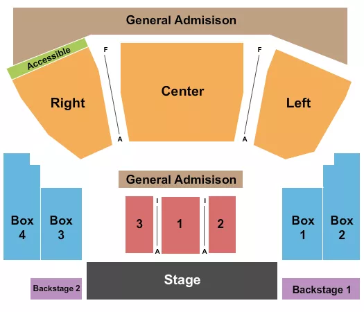 seating chart for House Of Blues - Cleveland - End Stage GA 2 - eventticketscenter.com