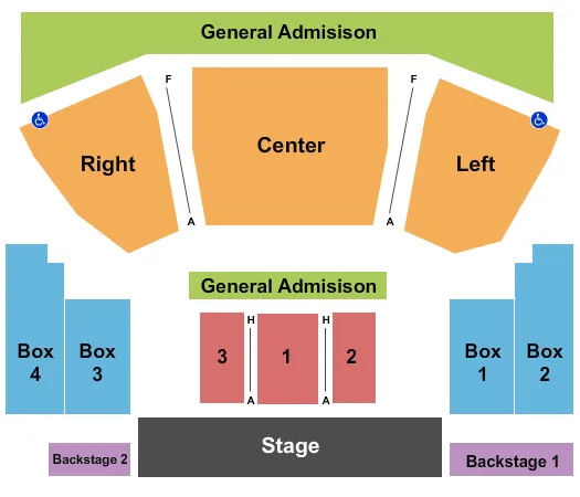 seating chart for House Of Blues - Cleveland - End Stage - GA - eventticketscenter.com