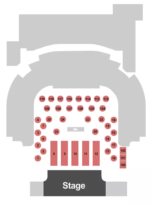 seating chart for House Of Blues - Las Vegas - Gospel Brunch - eventticketscenter.com