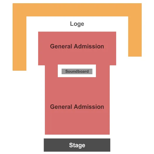 seating chart for House Of Blues - Orlando - End Stage GA Flr - eventticketscenter.com