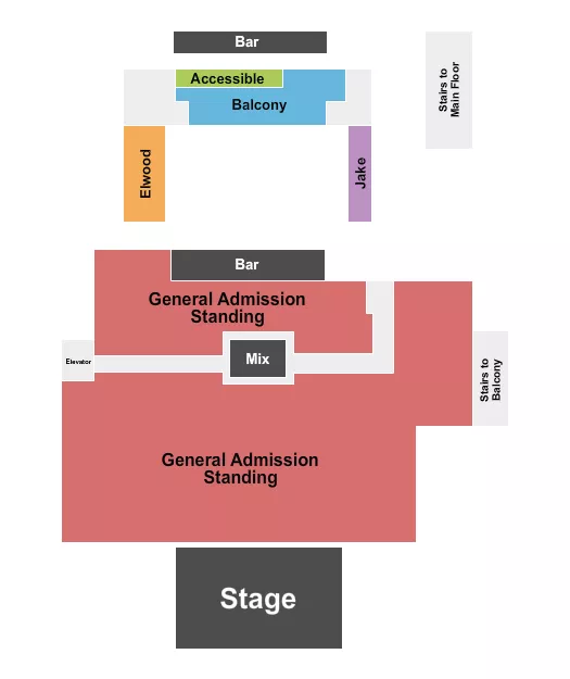 seating chart for House Of Blues - San Diego - Endstage GA 2 - eventticketscenter.com