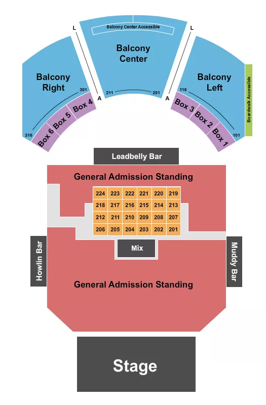 seating chart for House Of Blues - Dallas - Endstage GA Floor 2 - eventticketscenter.com