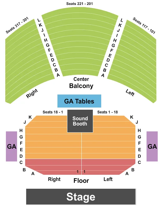 seating chart for House Of Blues - Houston - Endstage VIP Floor - eventticketscenter.com