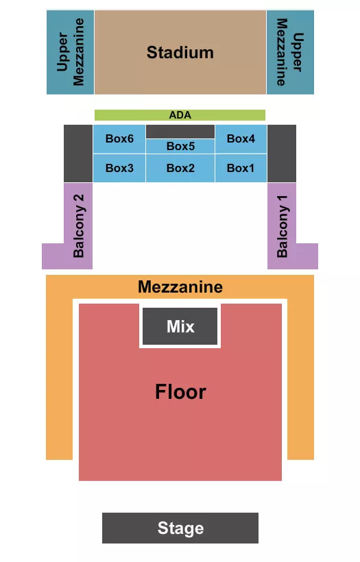 seating chart for House Of Blues - Boston - End Stage GA Floor - eventticketscenter.com