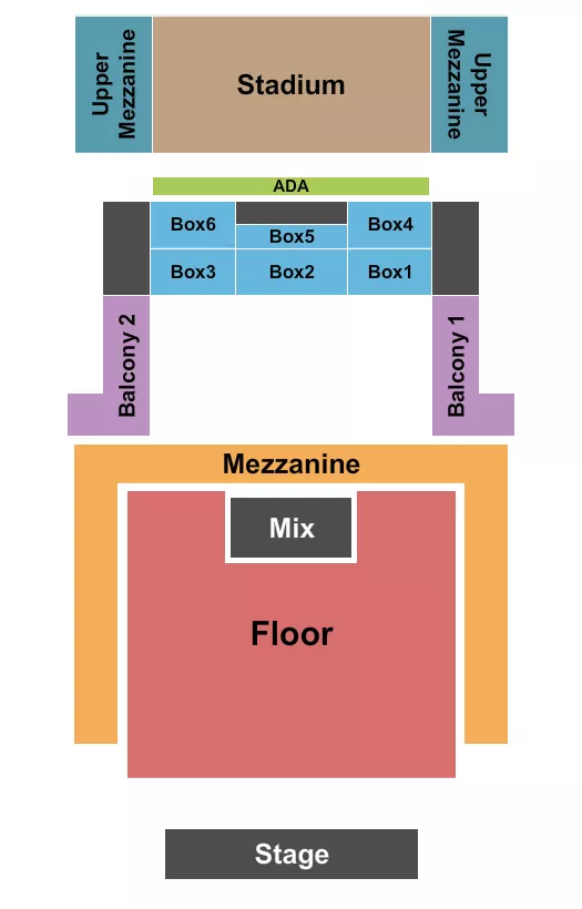seating chart for Citizens House Of Blues - Boston - End Stage GA Floor - eventticketscenter.com