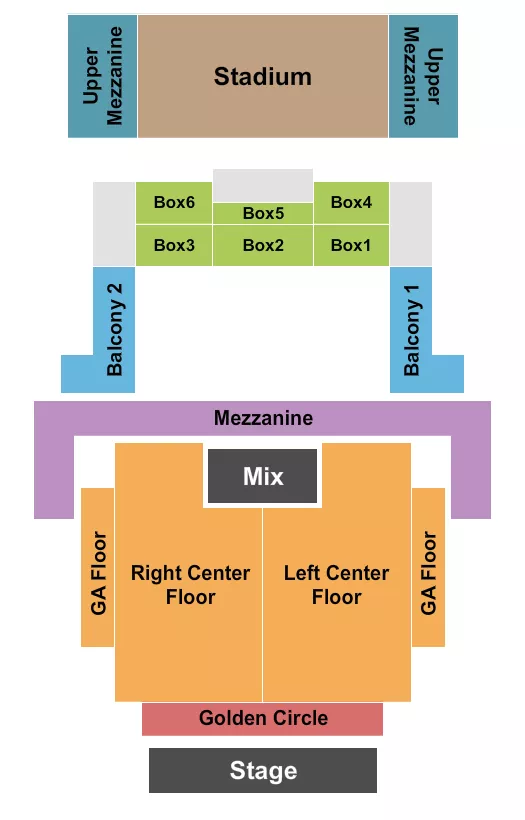 seating chart for Citizens House Of Blues - Boston - Endstage GC - eventticketscenter.com