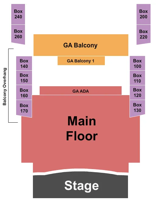 seating chart for House Of Blues - Chicago - GA Floor/GA Balc - eventticketscenter.com