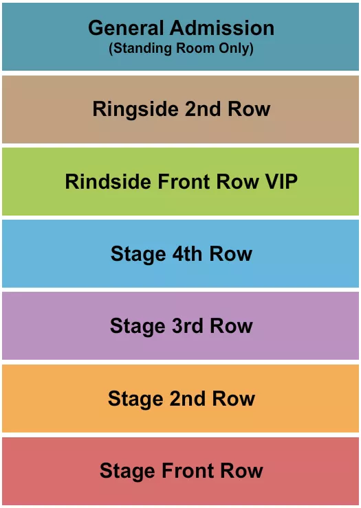 seating chart for House of Independents - Stage/Ringside/GA - eventticketscenter.com