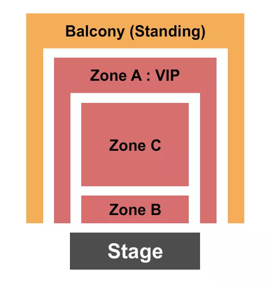 seating chart for House of Independents - The Jazz Room - Zones - eventticketscenter.com