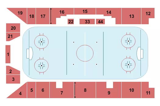 Hockey Seating Map