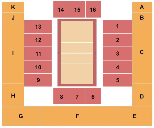 Volleyball Seating Map