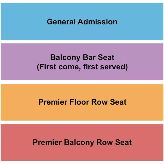 seating chart for Howard Theatre - DC - GA/Balc Bar/Premier Balc & Floor - eventticketscenter.com