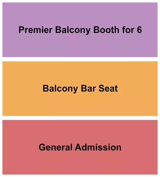 seating chart for Howard Theatre - DC - GA/Bar/Prem Booth for 6 - eventticketscenter.com