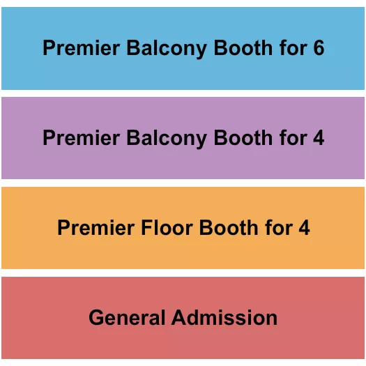 seating chart for Howard Theatre - DC - GA & VIP Tables 3 - eventticketscenter.com