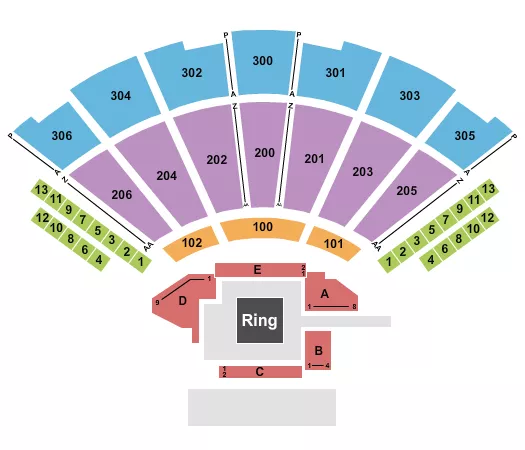 seating chart for Infosys Theater at Madison Square Garden - WWE - eventticketscenter.com