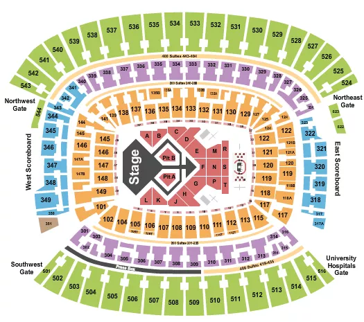 seating chart for Huntington Bank Field - Usher - eventticketscenter.com