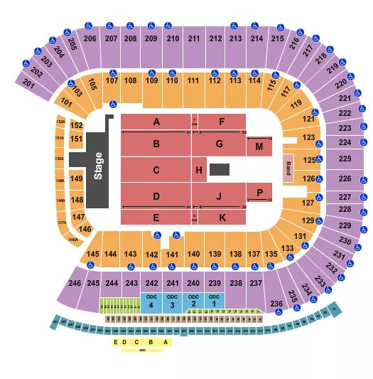 seating chart for Huntington Bank Stadium - Farm Aid - eventticketscenter.com