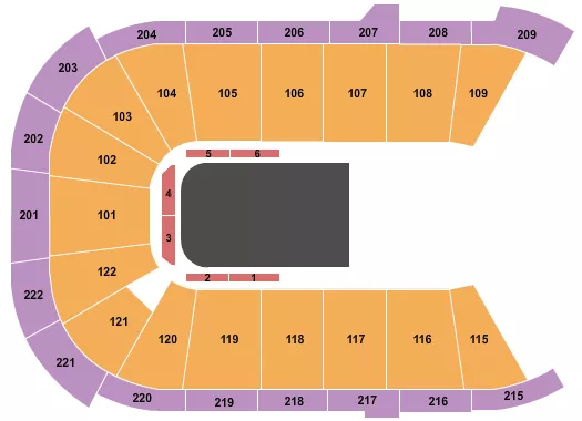 seating chart for Huntington Center - Cirque - Crystal - eventticketscenter.com