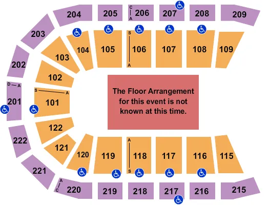 seating chart for Huntington Center - Generic Floor - eventticketscenter.com